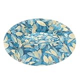 siphylline Haustierbett für Katzen und Katzen, Retro-Design, blaue Blätter, rote Früchte, zur Linderung von Angstzuständen, flauschiger für Hunde und Katzen, für kleine Haustiere