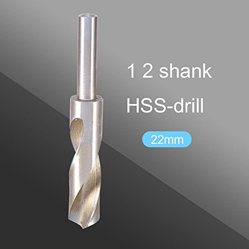 22 mm Spitze Ø 4241 HSS Schmiede Spiralbohrer 1/2 Gerader Schaft Bohrlochwerkzeug