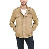 Levi's Men's Washed Cotton Two Pocket Military Jacket (Standard and Big & Tall), Light Khaki Unfilled, Small