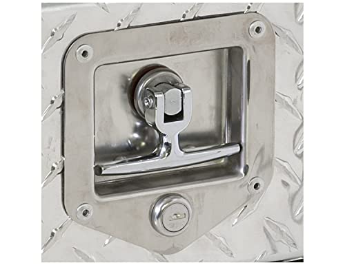 Buyers Products L8815 T-Handle Latch, Locking Single Point Latch With Gasket, With 2 Keys, Polished Stainless Steel, For Truck Bed Tool Boxes, Trailer Doors, RVs, Campers, Truck Cap Latch by Buyers Products Company - Image 5