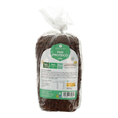 PLANETA HUERTO | Pan Proteico Rico en Fibra y Bajo Índice Glucémico - Pan Fresco con Proteína de Trigo y Soja, Semillas y Harinas Integrales