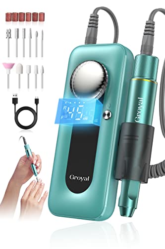Electric Nail Drill Professional, 45000RPM Cordless Electric Nail File for Acrylic Gel Nails, Professional Nail Drill Manicure Pedicure Polishing Shape Tools for Home Salon Nail Drill Kits