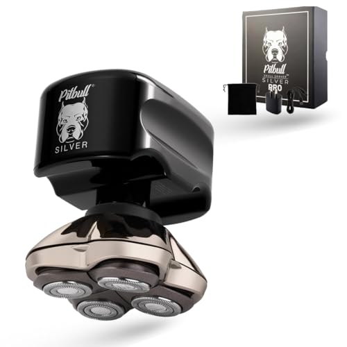 Skull Shaver Silver PRO Men’s Electric Head Shaver Electric Razor for Head and Face (UK Plug)