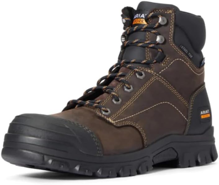 Ariat 10034673 Treadfast 6-Inch Waterproof Steel Toe Work Boot
