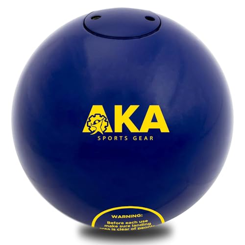 AKA SPORTS GEAR Cast Iron Shot Put (Weights 2.76kg to 7.2kg)(6lb to 16lb) - Great for Outdoor Track & Field Equipment (4.5kg/9.9lb)