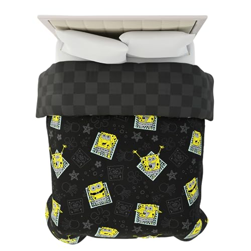 Image of Collectibles Spongebob Squarepants Bedding Super Soft Cozy Microfiber Reversible Comforter, Queen, (Officially Licensed Product) by Franco
