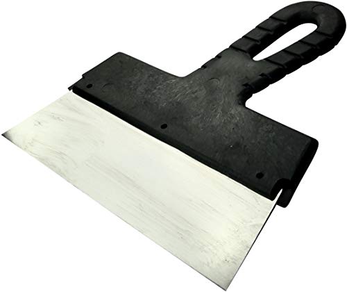 AERZETIX - C46018 - Couteau à Enduire 200mm - Spatule de Façade - Mastic/Enduit/Plâtre - Outil de Maçon/Plâtrier/Plaquiste - Structurer/Reboucher/Lissage/Décoration/Rénovation - Poignée en Plastique