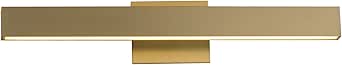 ET2 Lighting E42662-SBR Alumilux Sideline - 12W 2 LED Bath Vanity-4.75 Inch Tall and 24 Inch Length, Finish Color: Satin Brass