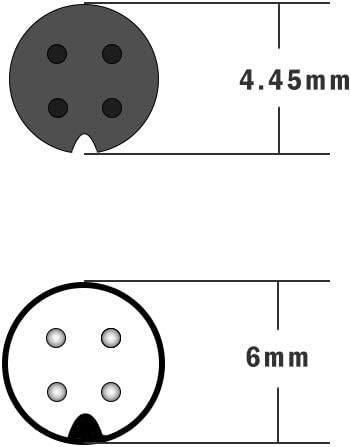 Miniatura 3 de Cable de extensión de 4 pines de 16.5 pies para cámara de visión trasera, cámara de respaldo inversa para grabadora de automóvil (4 pines de 16.5