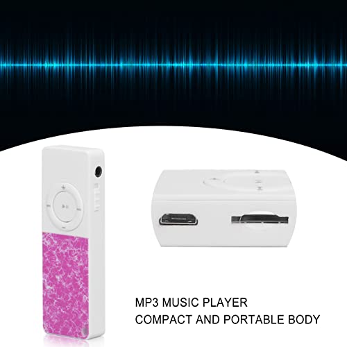 Mini Slim Mp3 Player For Kids, Hifi Lossless Music Player Walkman, Expansion 64Gb Card Mp3 Music Player For Entertainment/Learning/Gym Fitness(Red Violet) #TOP3