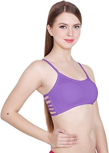 Image of Girls Cotton Lightly Padded, With Removable Pads Non-Wired Bralette Bra