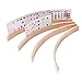 GSE Set of 4 Playing Cards Holders, Wooden Playing Card Racks for Kids, Adults and Seniors, Curved Playing Card Trays for Bridge, Hand & Foot, Rummy, UNO Card Games Playing (17.5-inch)