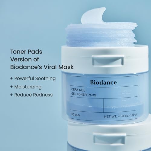 Biodance Cera-nol Gel Toner Pads – Beruhigende Feuchtigkeitspflege mit Hyaluronsäure & Ceramiden für empfindliche Haut