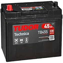 Tudor TB455 Batería de coche Tudor 45Ah 330A, Gama Technica, Apta para coches de marcas asiáticas