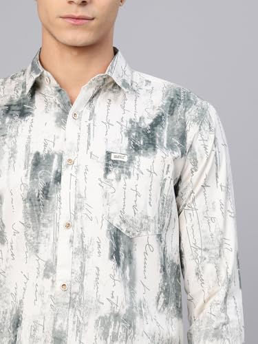 Image of Majestic Man Stylish Abstract Print Casual Shirt - Pure Cotton| Full Sleeve | Trendy & Comfortable