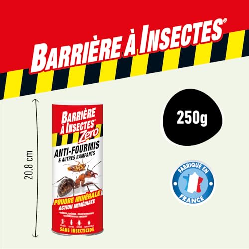 Anti-fourmis barrière à insectes zero insecticide poudre 250g