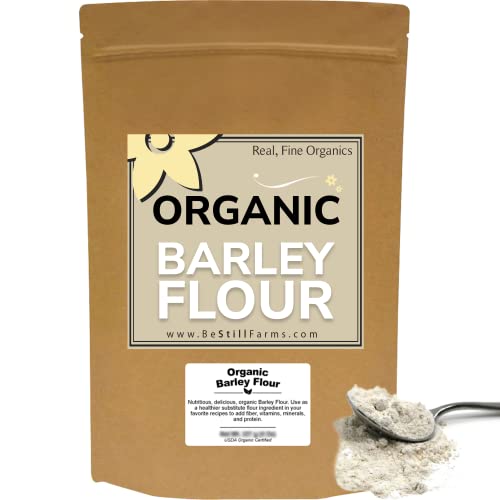 Bulk Organic Barley Flour - 5Lb Bread Flour For Baking By Be Still Farms - Ideal Low Carb High Protein Flour - Rich In Fiber | Usa Grown | Usda Certified | Vegan | Non-Gmo #TOP16