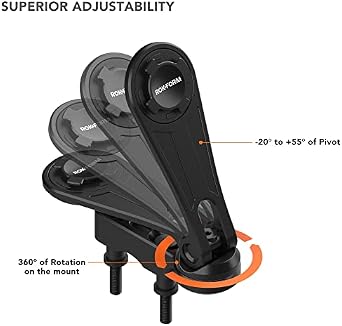 Rokform iPhone 16 Pro Max Crystal Case + Motorcycle Perch Phone Mount