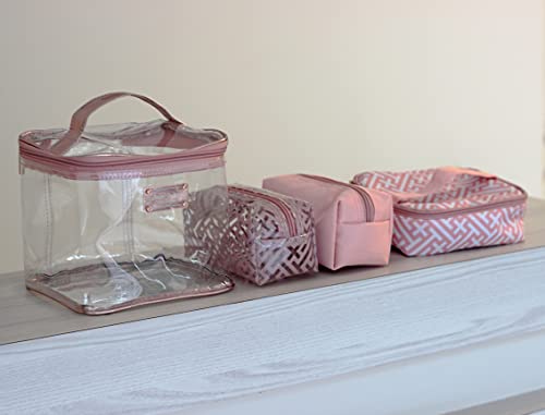 Kit Necessaire Abc17381-Rs, jacki design, Rosa