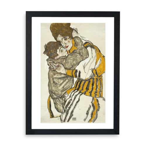 Affiche encadrée Egon Schiele grand tableau pour combler un mur vide de grand salon