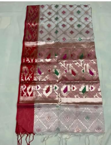 Generic red patola silk saree – image 2