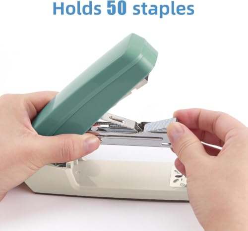 Image of Openja Desktop Staplers 360 Rotating Office Desk Staple Stapler for Up to 25 Sheets, Booklet Binding, Document Fastening, Brochure & Paper Stapling for Home, School & Office. (Multi Color)