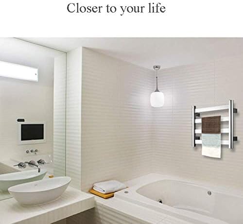 Heated Towel Rack, Electric Towel Rack Bathroom 4-Bar Stainless Steel Electric Home Hot Towel Warmer Keep The Towels and Clothes Dry Towel Dryer Bathroom Accessories Beautul scen