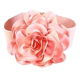 Package: 1 X belt bigForest elastischer Strass Kristall g¨¹rtel Women Belt Wide Elastic Stretch Big floral Cinch Waistband with Buckle for Dress