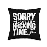 Football Player Kicking It Is Kicking Time Football Kicker Throw Pillow