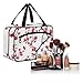 miaozhen China Plum Blossom Beauty Flowers hanging travel size toiletries kit with hook, designer portable for mom bolsa de maquillaje para mujer L