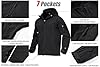 Waterproof Jackets Mens Winter Military Hooded Jacket for Men Windbreakers Softshell Jacket Men Tactical Combat Jackets and Coats for Men, Black, XXX-Large (Tag 4XL) #5