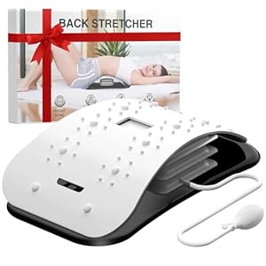 Back Stretcher for Lower Back Pain Relief,Adjustable Inversion Lumbar Traction Device,Lumbar Support Board for Spinal Decompression and Scoliosis,Ideal Mens Gifts&White Elephant Gifts