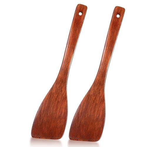 Ginddy Wooden Cooking Spatula, 12.87 inches, Heat-Resistant, Non-Stick, Stir Fry, Non-Dishwasher Safe