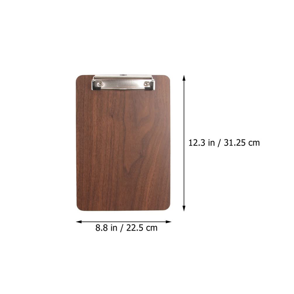 Cabilock 2PCS menu Folder menu Display Holder menu Holder Wooden menu Board menu clipboard Letter File folders Wooden Stand Paper Clipboard School Clipboards Kitchen Menu Board Clamp Mini