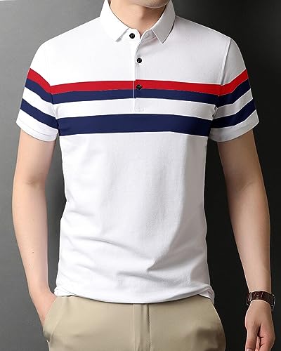 Image of Noble Monk Men's Regular Fit Polo T Shirt |Half Sleeves |Collar Tshirts | Casual T-Shirt for Men