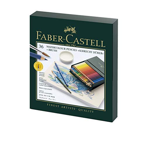 Faber-Castell 117538 - Estuche estudio con 36 ecolápices acuarelables, multicolor