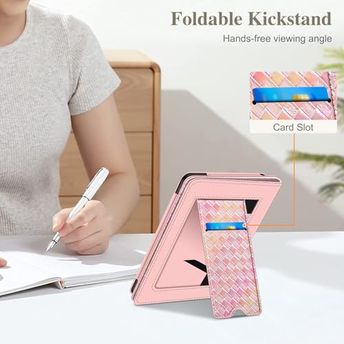 Image of Fintie Case for 7 inch /6.8 inch Kindle Paperwhite(12th /11th Generation-2024 /2021) and Kindle Colorsoft Signature Edition -Slim Foldable Stand Cover Auto Wake /Sleep for Paperwhite 2024, Iridescale