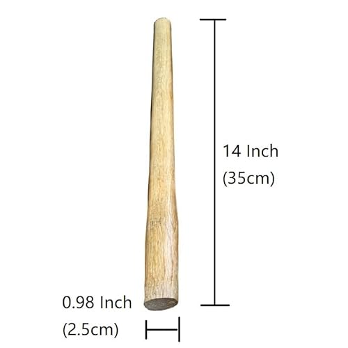 2 Pack Wood Handle Octagonal Wooden Hammer Shockproof Handle Replacement Hammers Mallets Hand Tool 14 Inch (35Cm) #TOP1