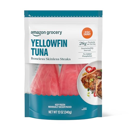 Amazon Fresh Wild Caught Tuna Steaks
