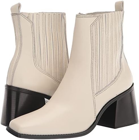 Vince Camuto Women's Footwear Women's Sojetta Block Heel Bootie Ankle Boot, Creamy White, 11 | Image 6