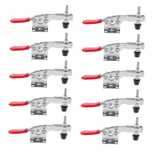 HOLIDYOYO Horizontal Push Toggle Clamp 10pcs Quick Toggle Clamps for Positioning