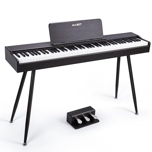 ALLSET Ligins 88-Key Digital Piano with Hammer Action | Professional Full Weighted Keyboard Electric...