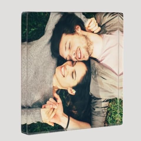 PicPrint Crystal Clear Acrylic Mini Magnetic Photo Frame with Your Photo Cover