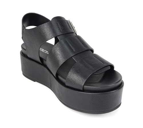 Image of Soda inchBossi ~ Women Round Toe Flatform Fisherman Wedge Sandals with Adjustable Buckle