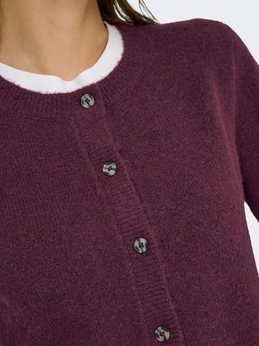 JDY Damen Jdychloe Life L/S Cardigan KNT Noos, Winetasting, XL – Ansicht 7