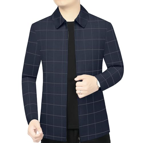 Veste de printemps mi-longue homme à col carré veste fine casual - 3