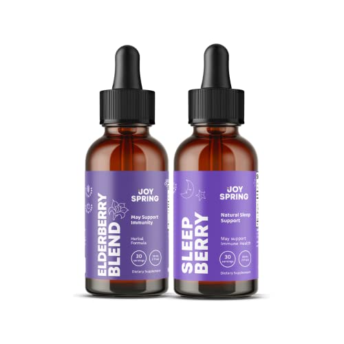Joyspring Elderberry Syrup For Immune Boost And Liquid Melatonin For Kids Sleep Support #TOP11
