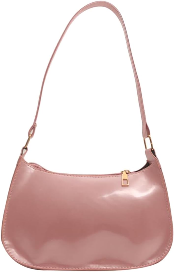 Patent Leather Clutch Purse Shiny Evening Handbags for Women Armpit Shoulder Bag MINI Hobos