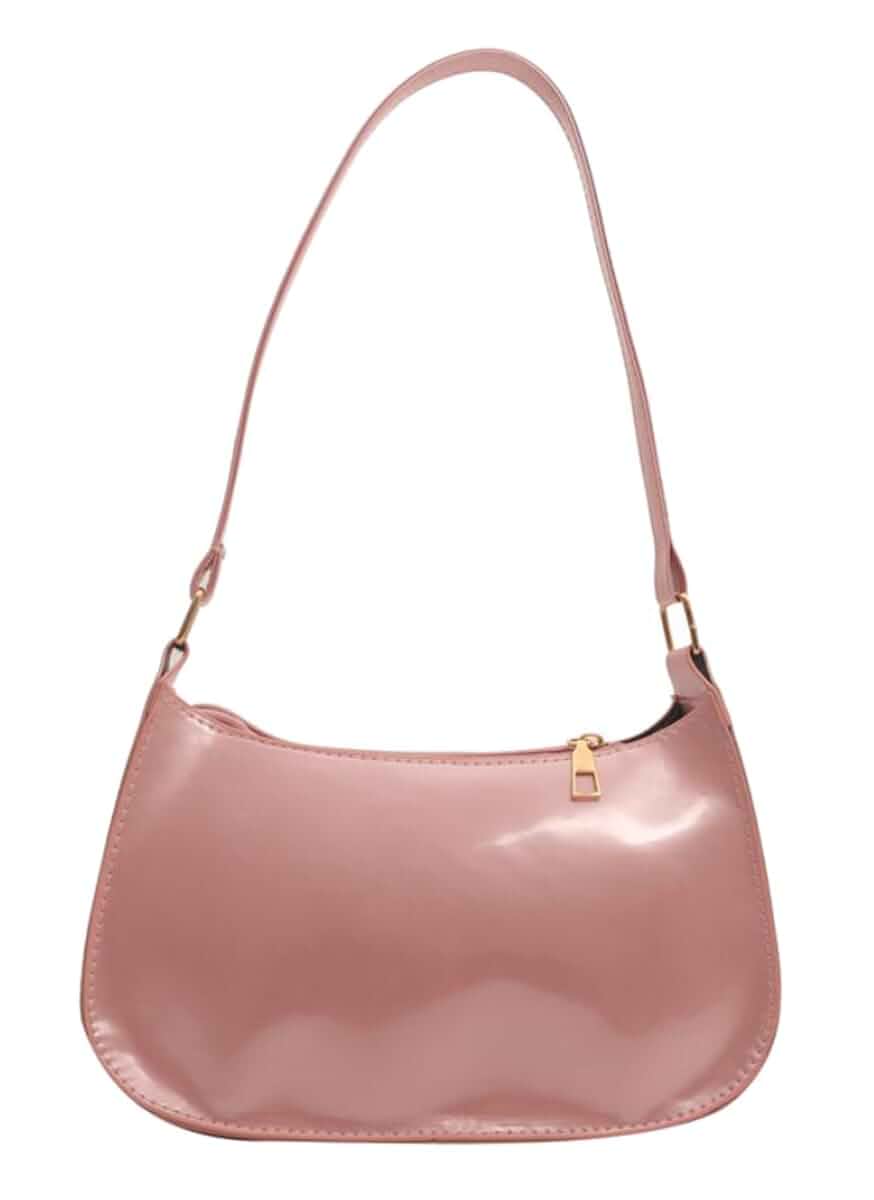 Patent Leather Clutch Purse Shiny Evening Handbags for Women Armpit Shoulder Bag MINI Hobos