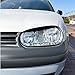 For Golf MK4 GTI SDI R32 Headlight Eyebrow Cover Trim ABS for FSI GL GLS 1997 2005 Front Light Upper Protection for 2 Door and 4 Door Cars (Gloss Black)